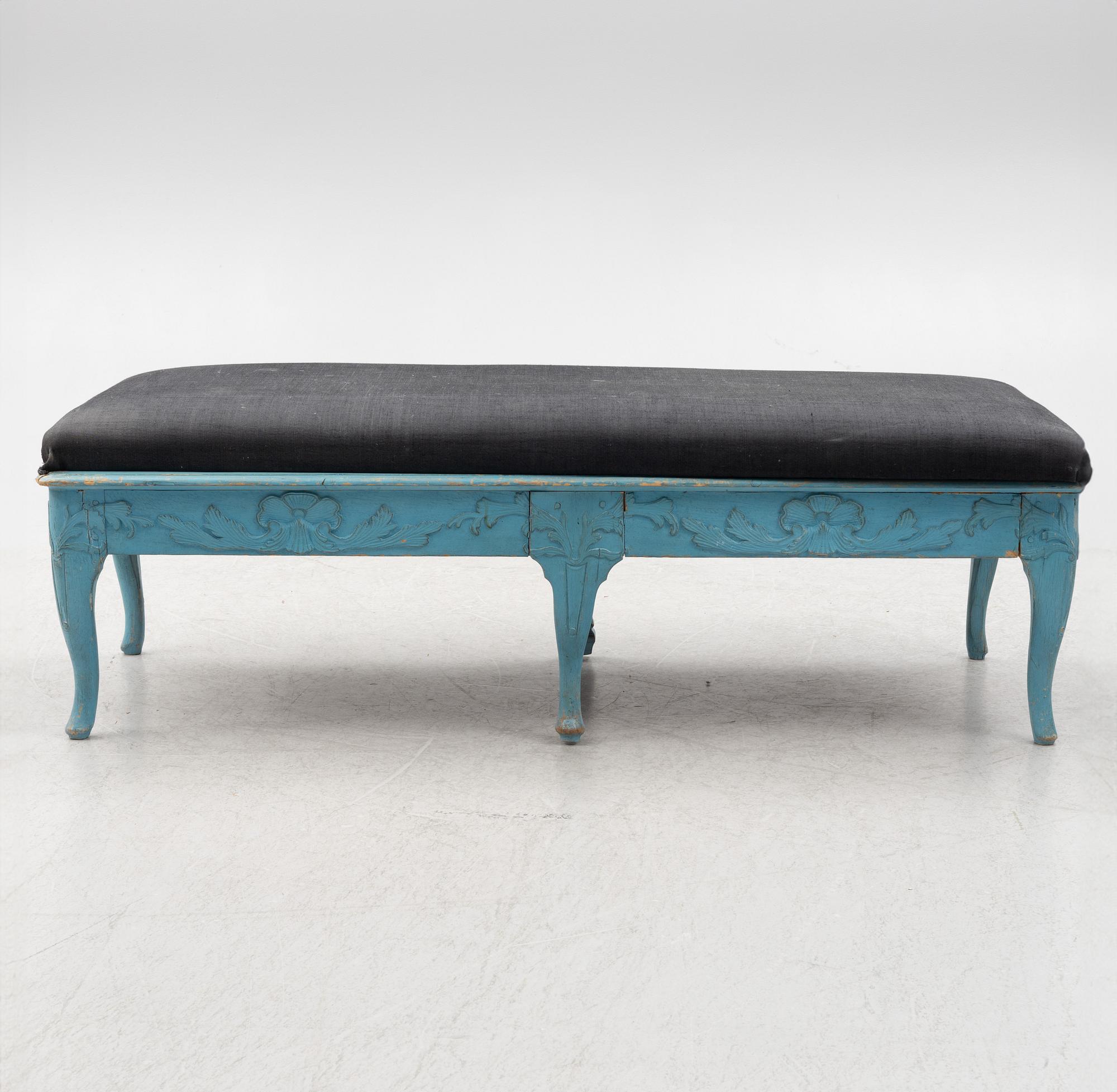 Bänk, rokoko, 1700-tal.