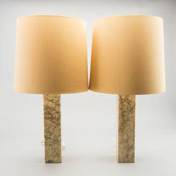 A PAIR OF TABLE LAMPS BY BERGBOMS 1960'S.