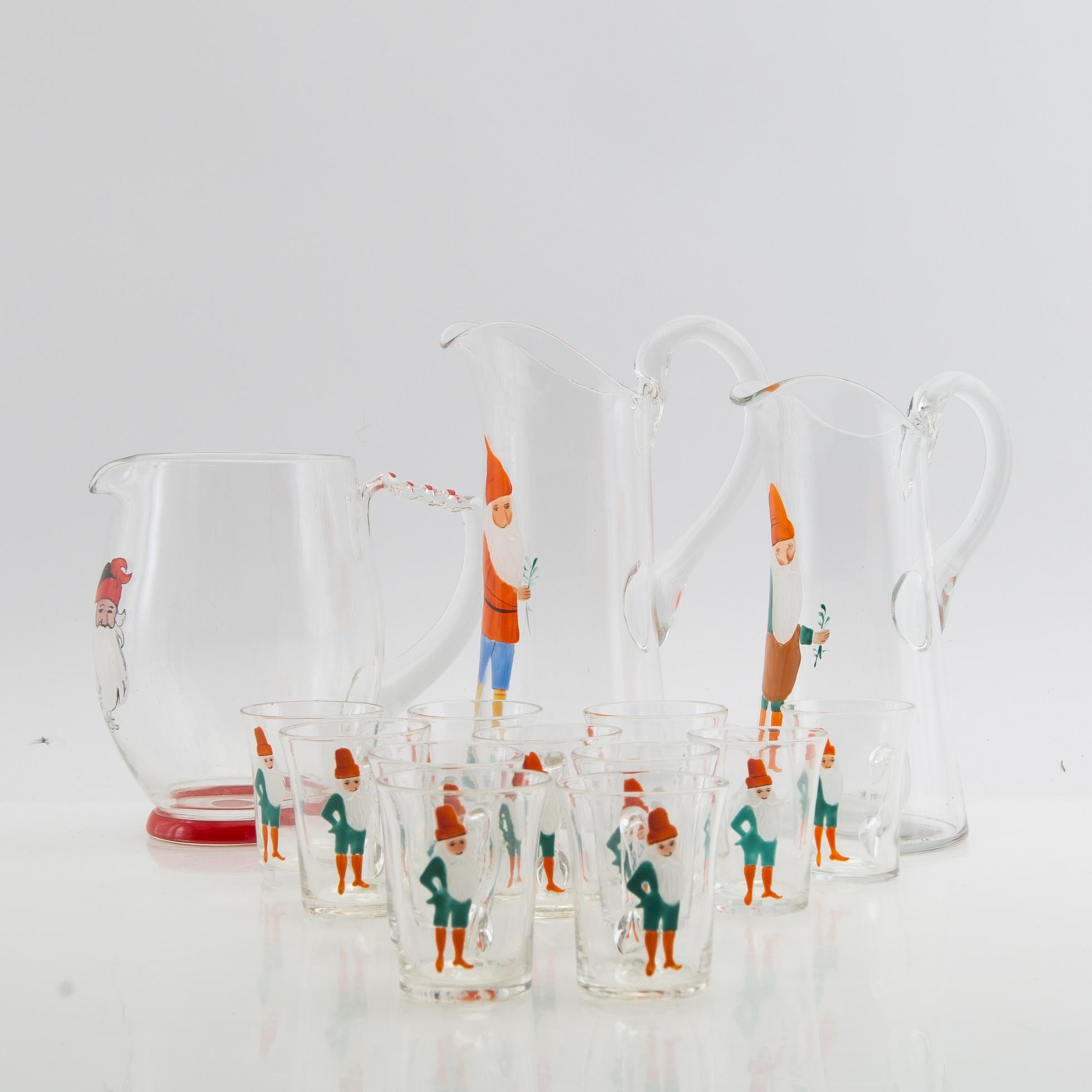 Glögg service 14 dl 20th century.