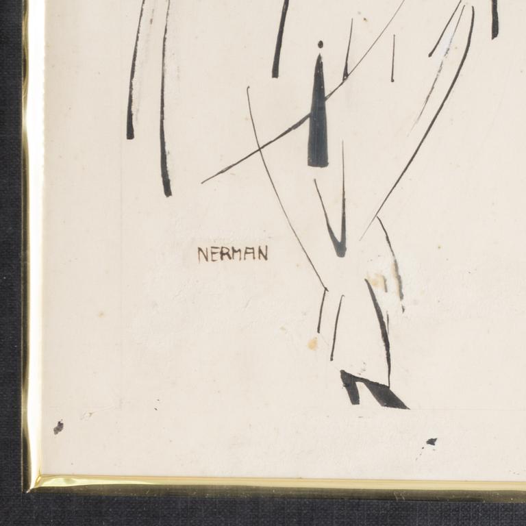 Einar Nerman, ink, signed.