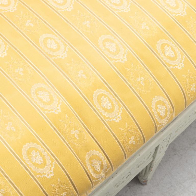 A Gustavian style sofa, 19th century.