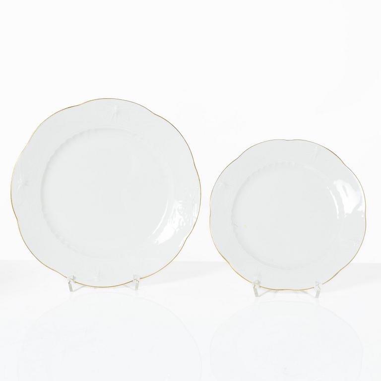 Alf Wallander, a 69 pieces dinner service, porcelain, "Fjäril", Rörstrand, early 20th century.