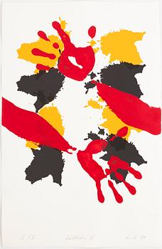 Raul Meel, portfolio with 6 silkscreen in colours, 1989, signed X/X.
