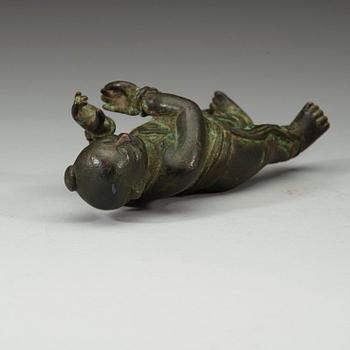 A bronze figurine. Ming dynasty (1368-1644).