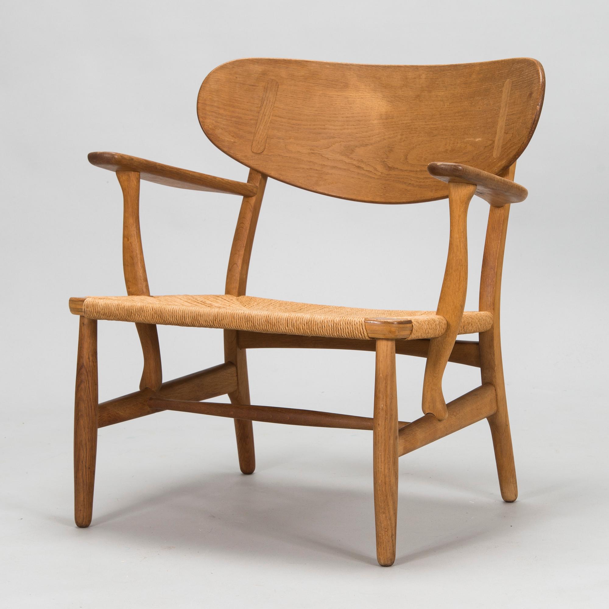 Hans J Wegner, fåtölj, modell CH 22, Carl Hansen & Sons, Odense.