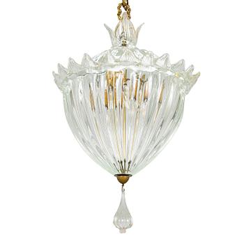 Murano chandelier lantern, Italy, third quarter of the 20th century.