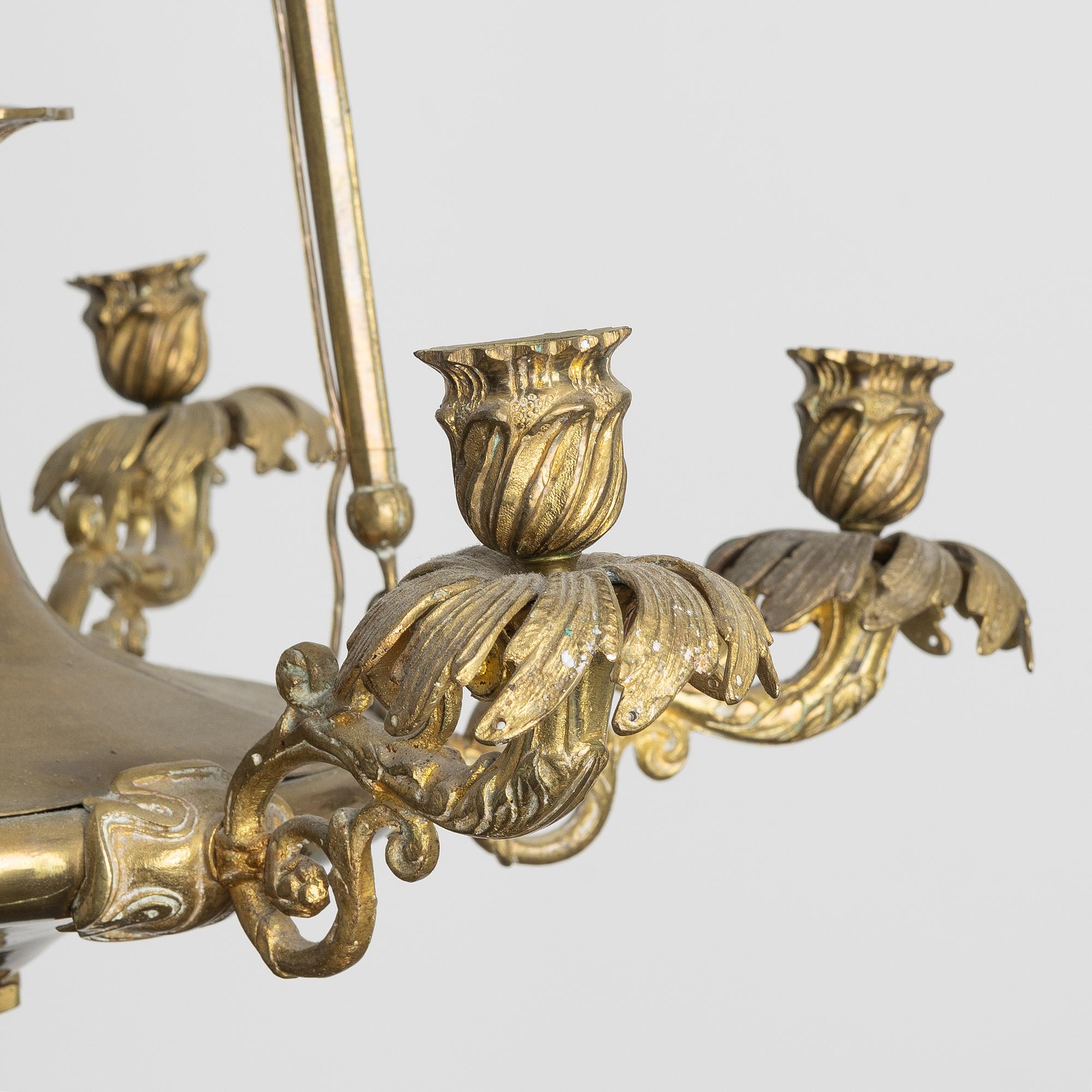 Table lamp, Empire style, 19th century.