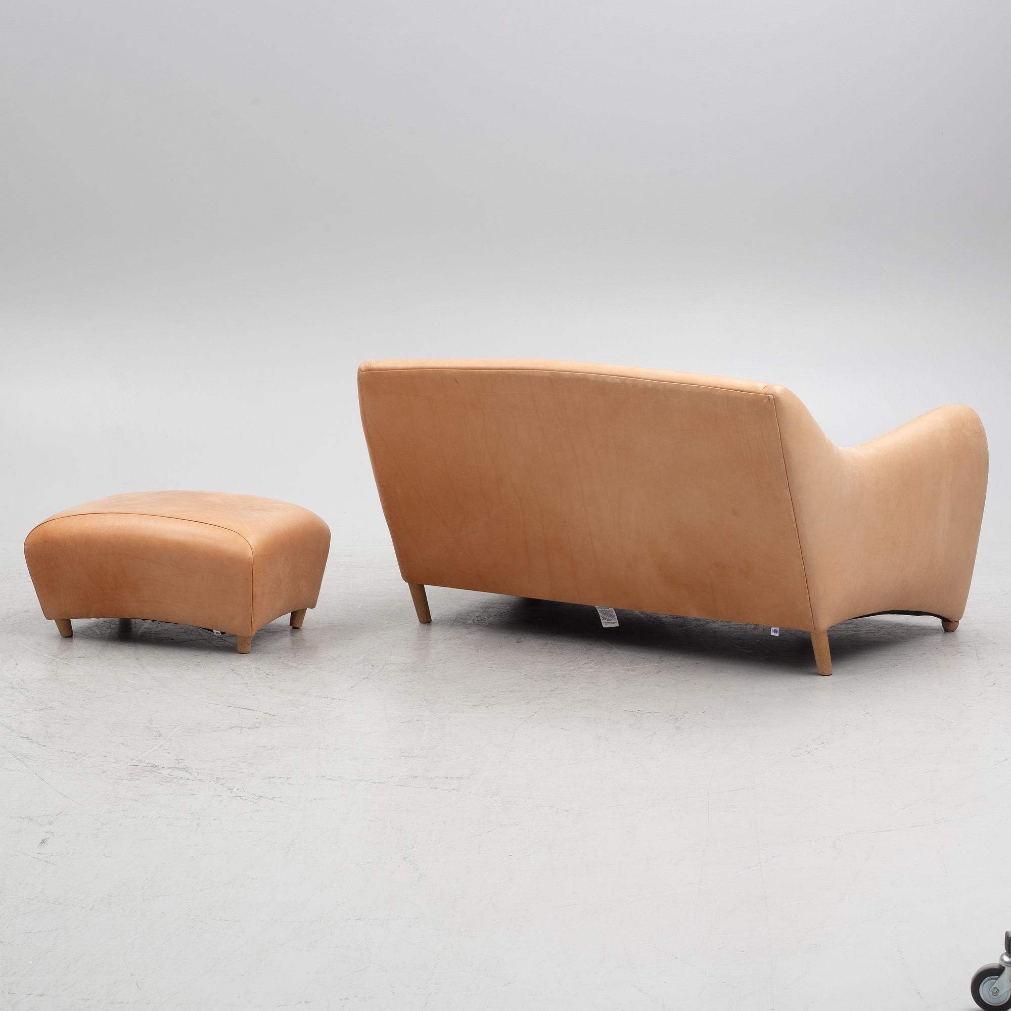 Matthew Hilton, sofa and ottoman, "Balzac", SCP, England, circa 2000.