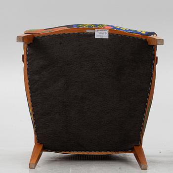Josef Frank, karmstolar, ett par, modell B 969, Firma Svenskt Tenn.