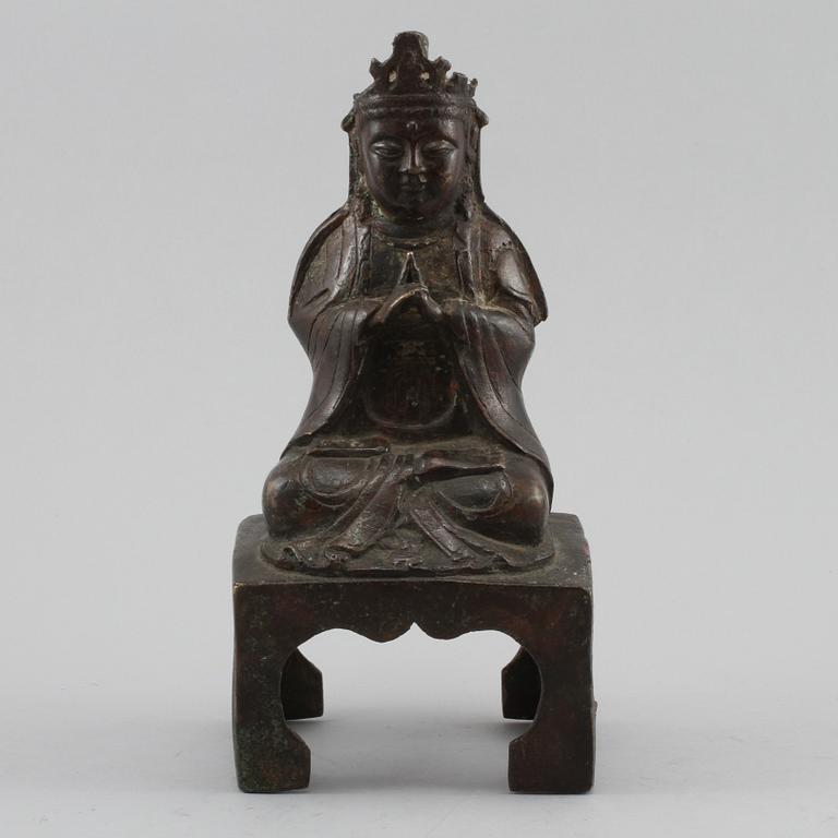 BUDDHA, brons, orientalisk, 1900-tal.