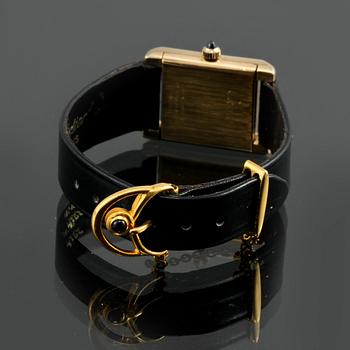 ARMBANDSUR, dam, guld double, "tank", Cartier, 1900-talets senare del.