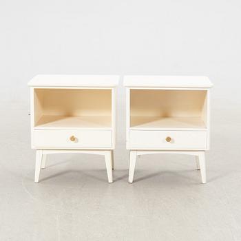 Bedside tables, a pair, 1950s.