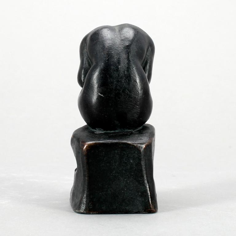 HALVAR FRISENDAHL, skulptur, brons, sign. Saknar gjutarstämplar.