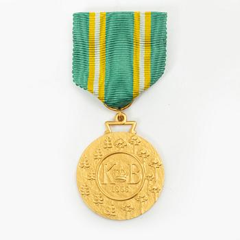 Medalj, 18K guld, Sporrong, Stockholm, 1958.