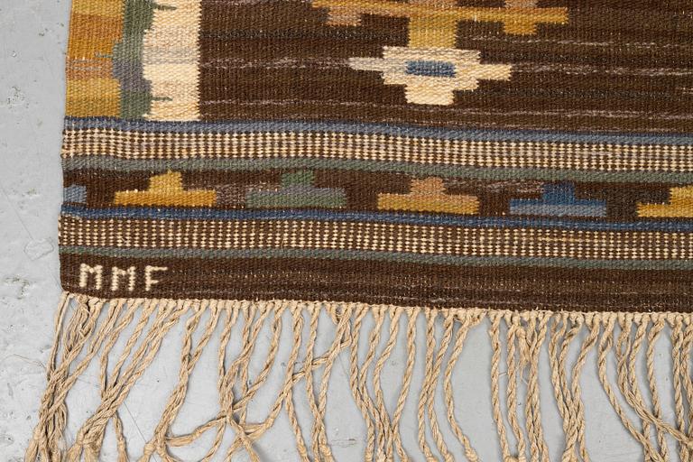 Märta Måås-Fjetterström, a drape, "Lockarp". Flat weave. 244,5 x 150 cm. Signed MMF.