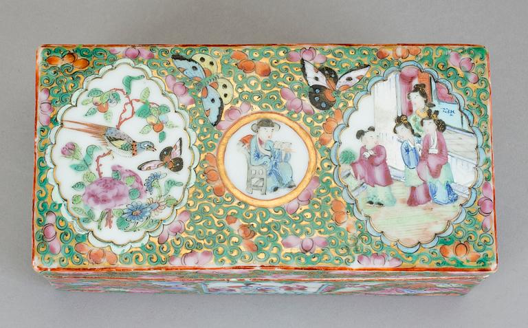 ASK, porslin, Kanton, Kina, Qingdynastin, 1800-tal.