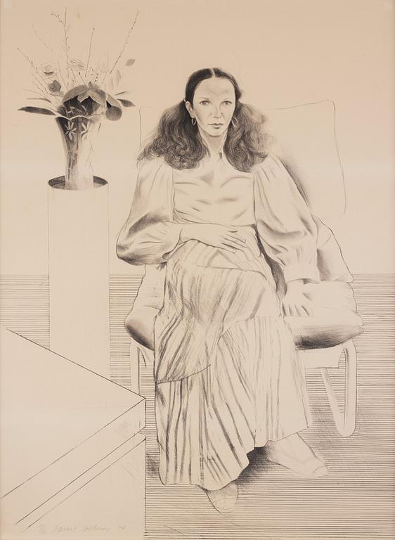 David Hockney, "Brooke Hopper".