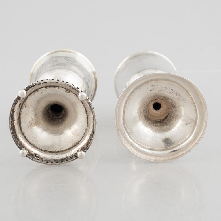 Supkalkar, 2 st, silver, Sverige, 1800-talets början.