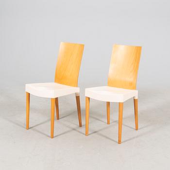 A set fo two Philippe Starck "Miss trip" chairs for Kartell alter part of the 20th century.