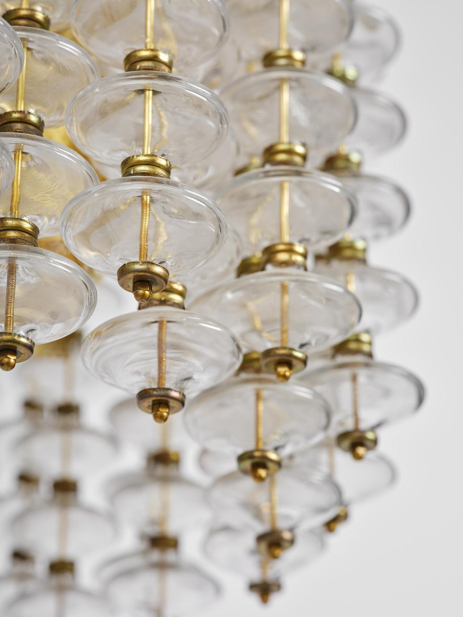 Hans-Agne Jakobsson, an "Estrella" ceiling lamp model "T 580", Hans-Agne Jakobsson AB, Markaryd, 1960s-70s.