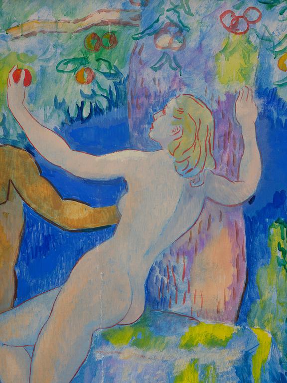 Isaac Grünewald, "Par under Edens Äppelträd" from Paradissviten.