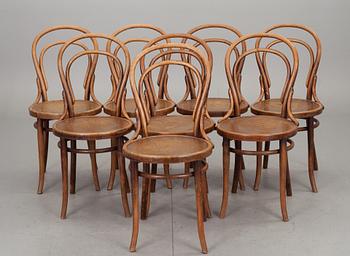 STOLAR, 8 st, Thonet, 1900-talets första hälft.