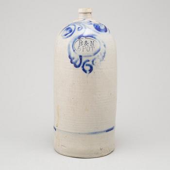 A 19th century stoneware jar marked B&N.