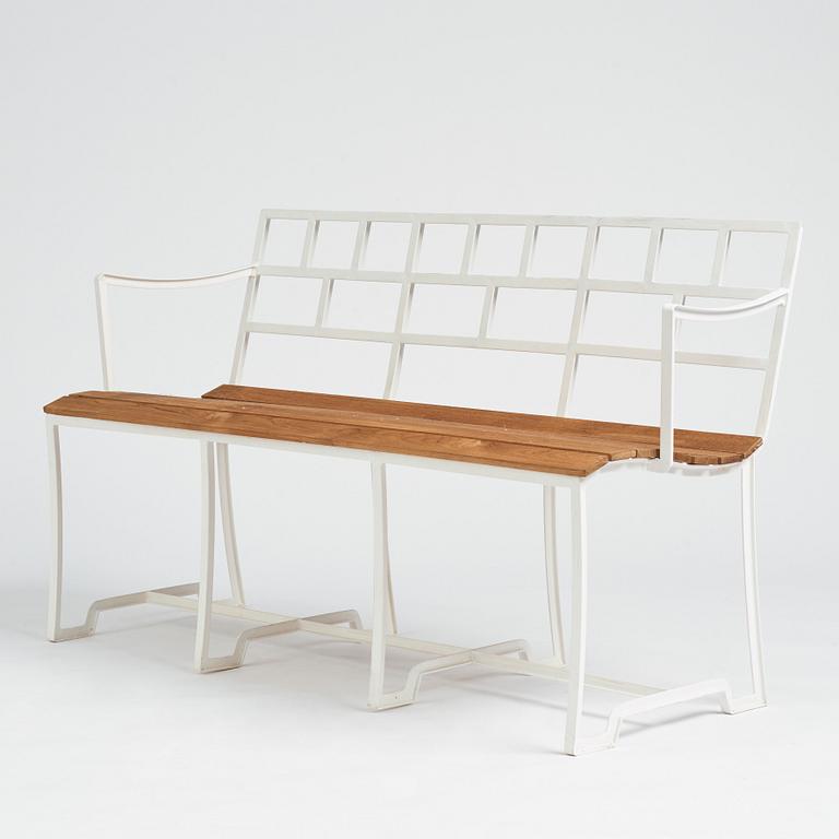 Carl Hörvik, a garden group, comprising a sofa, a table and 2 chairs, possibly made by Thulins Skillingaryd, ca 1927-29.