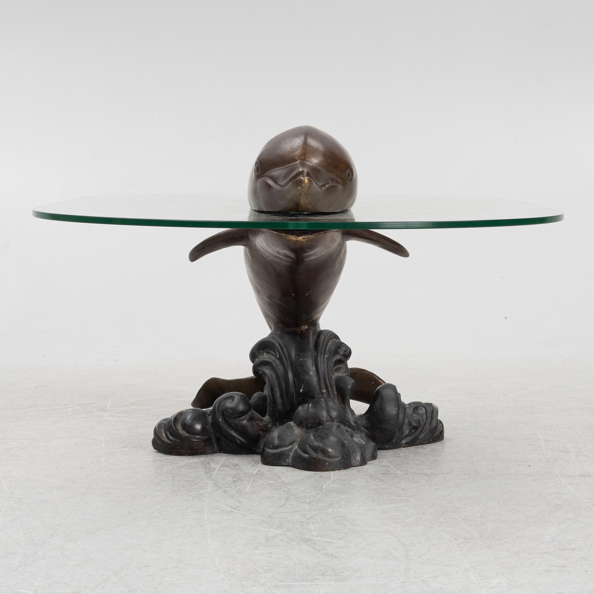Coffee table, late 20th century, signed P.N.