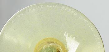 POKALGLAS, 4 st, Ulrika Hydman-Vallien, Kosta Boda.