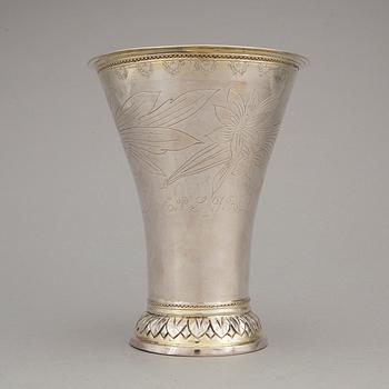 BÄGARE, silver, Olof Sedin, Gävle 1793. Vikt ca 305 gram.