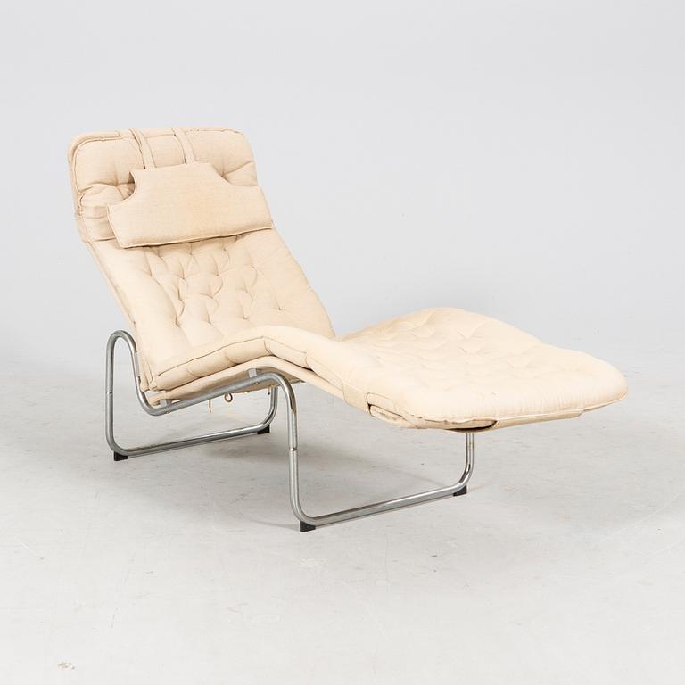A canvas "kröken/kroken" recliner by Christer Blomquist for Ikea 1968.