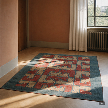 Matta, loomed, Tibet/Nepal, ca 295 x 210 cm.