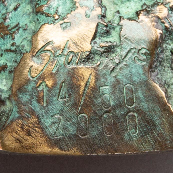 STAN WYS, skulptur, Brons, signerad, numrerad 14/50, daterad 2000.