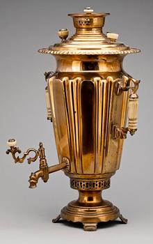 SAMOVAR, mässing, Ryssland, 1800-tal.