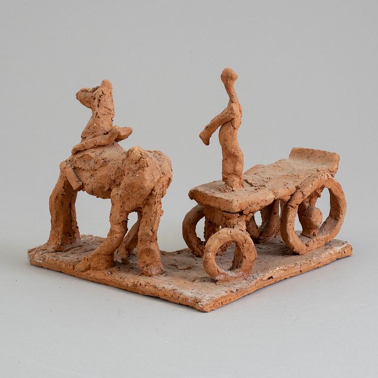 ASMUND ARLE, Skulptur, terracotta, signerad A. Arle och daterad 1953.