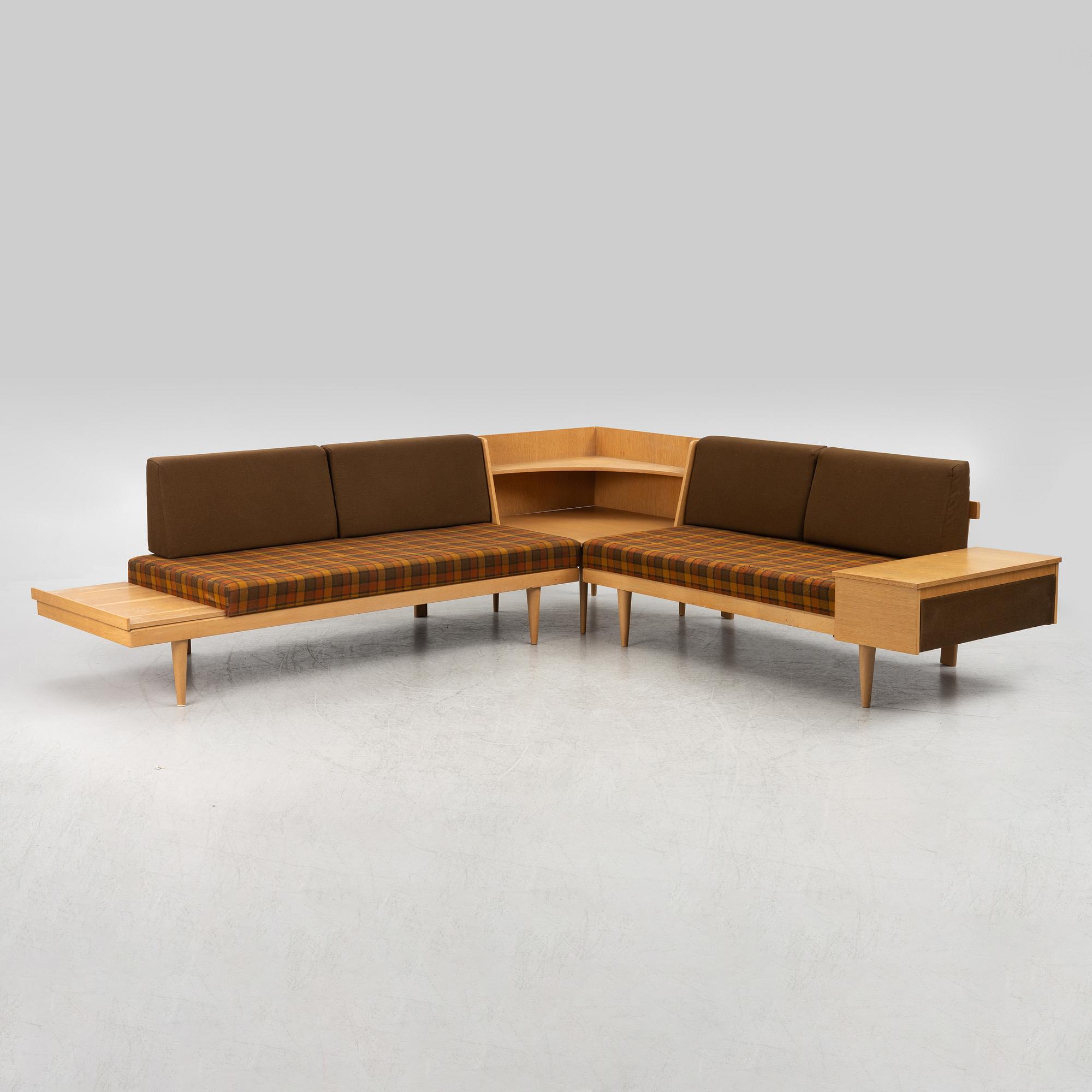 Haldor Vik & Ingmar Relling, daybed/module sofa, "Svane", from the Svane series, Ekornes Fabrikker A/S, Norway, circa 1970.
