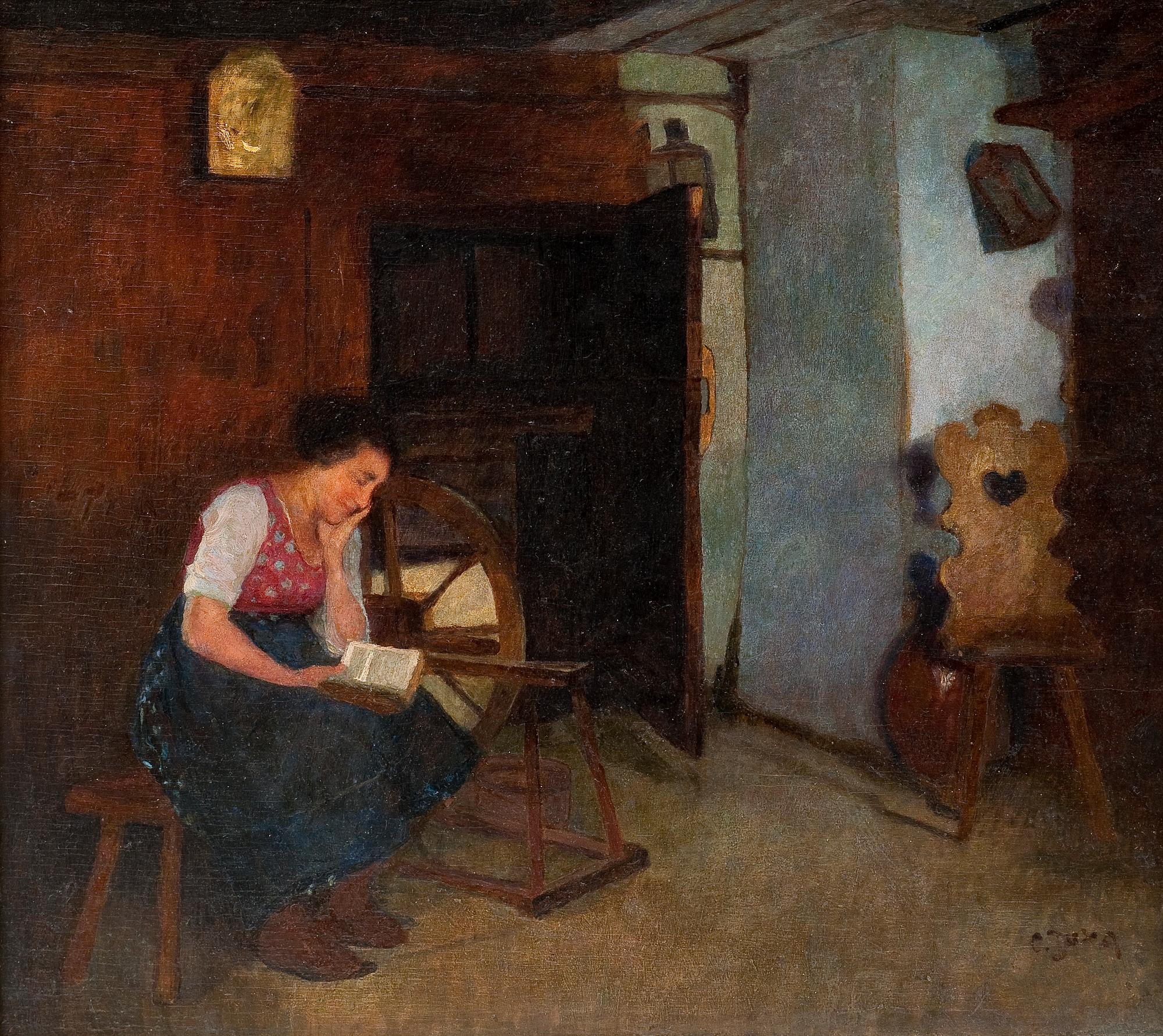 Carl Duxa, LÄSANDE KVINNA.