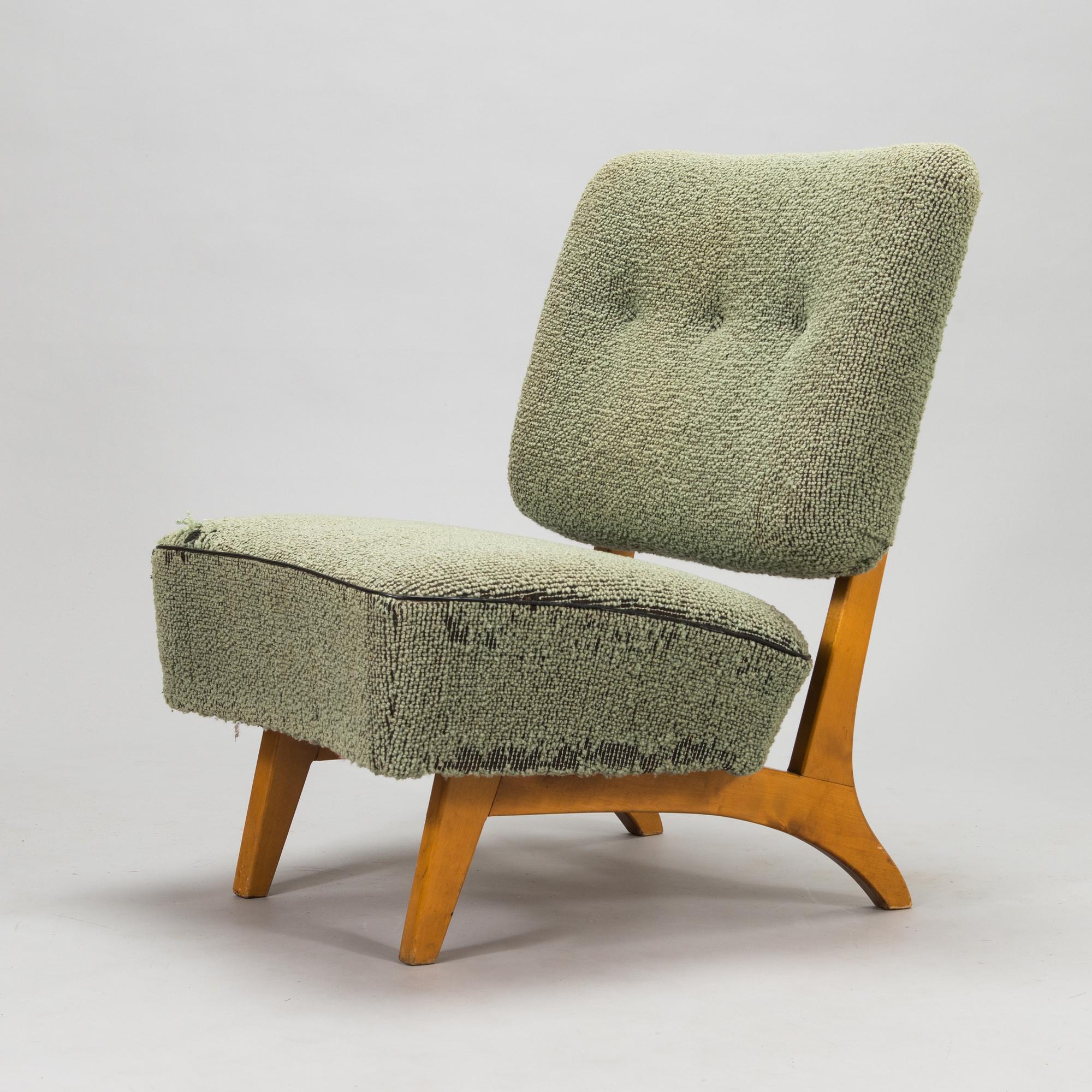 Oiva Parviainen, a mid-20th century 'Susanna' armchair for  Lahden Lepokalusto, Finland.
