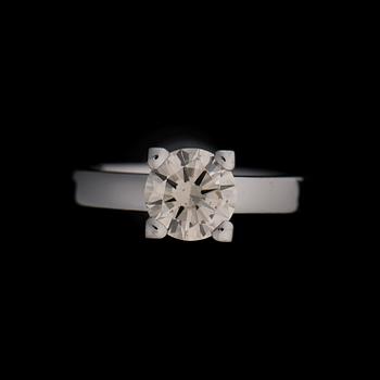 A RING, brilliant cut diamond 1.50 ct, 14K white gold. Thomas Holmström, Helsinki Finland 2012.