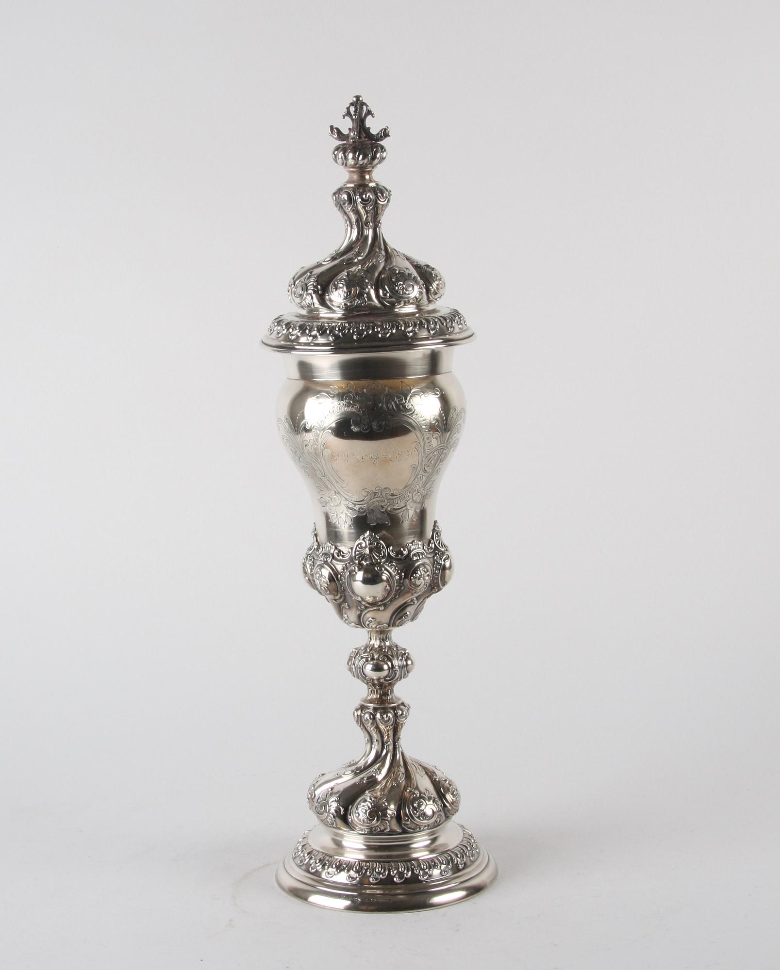 LOCKPOKAL, silver, barockstil, C.G Hallberg import.