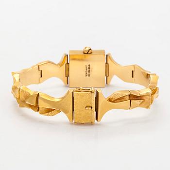Björn Weckström, an 18K gold 'Time Adviser' wristwatch. Lapponia 1975.