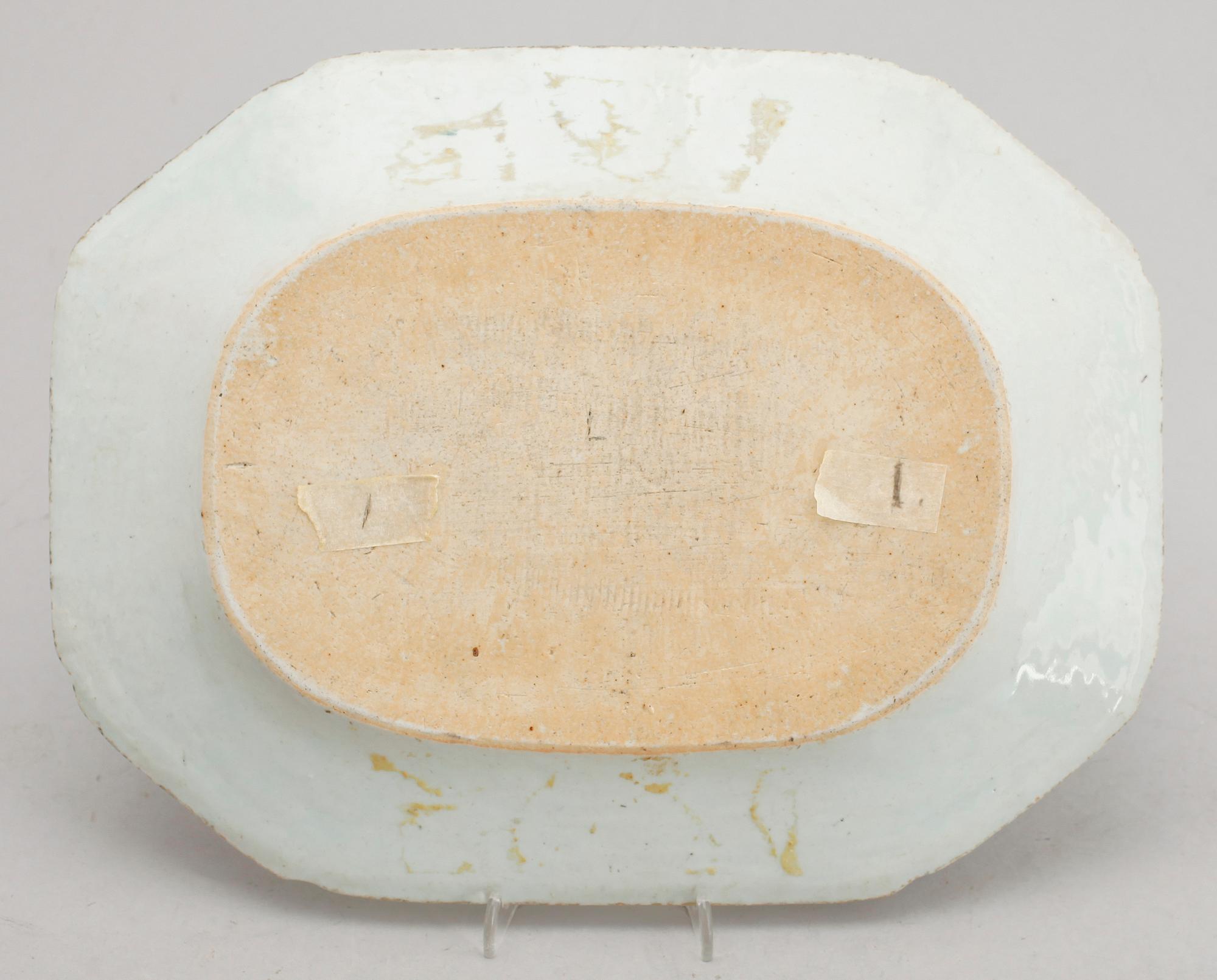 STEKFAT, porslin, Kina, sekelskiftet 1800.
