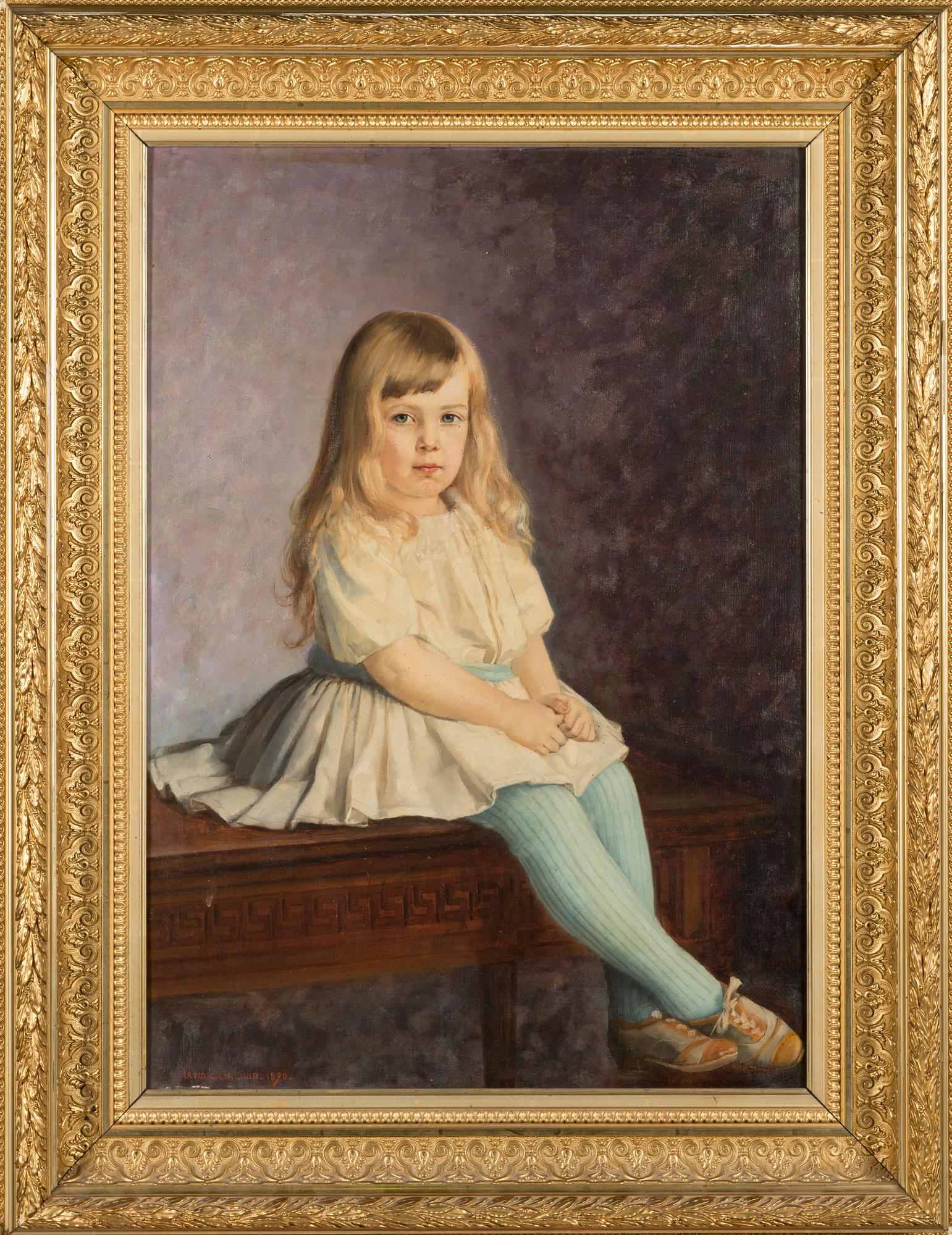 Arvid Liljelund, Portrait of a girl.