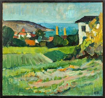 Unknown artist, Oil on canvas, monogram signed OR.