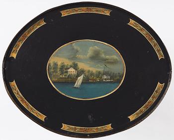 A Gustavian Tea table, by Georg Haupt (master in Stockholm 1770-1784), not signed.