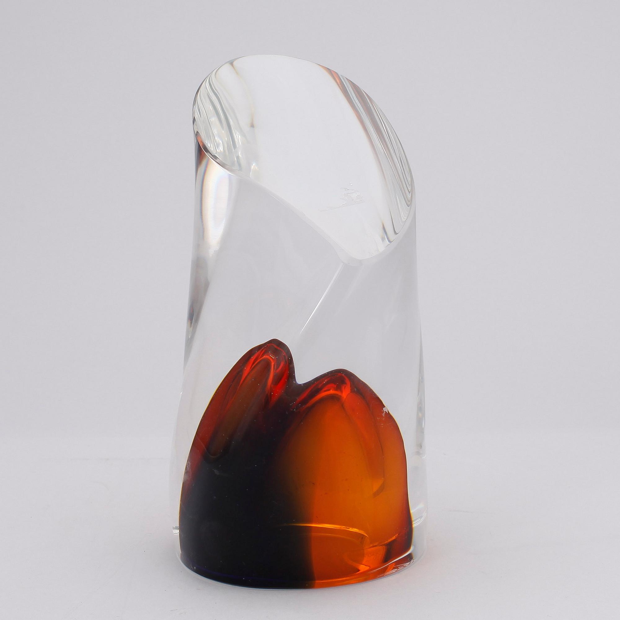 OBJEKT, glas, Göran Wärff, Kosta Boda, signerad.