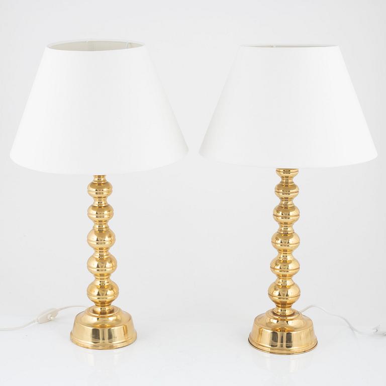 Bordslampor, ett par, nr 69, Enco, 1960-70-tal.