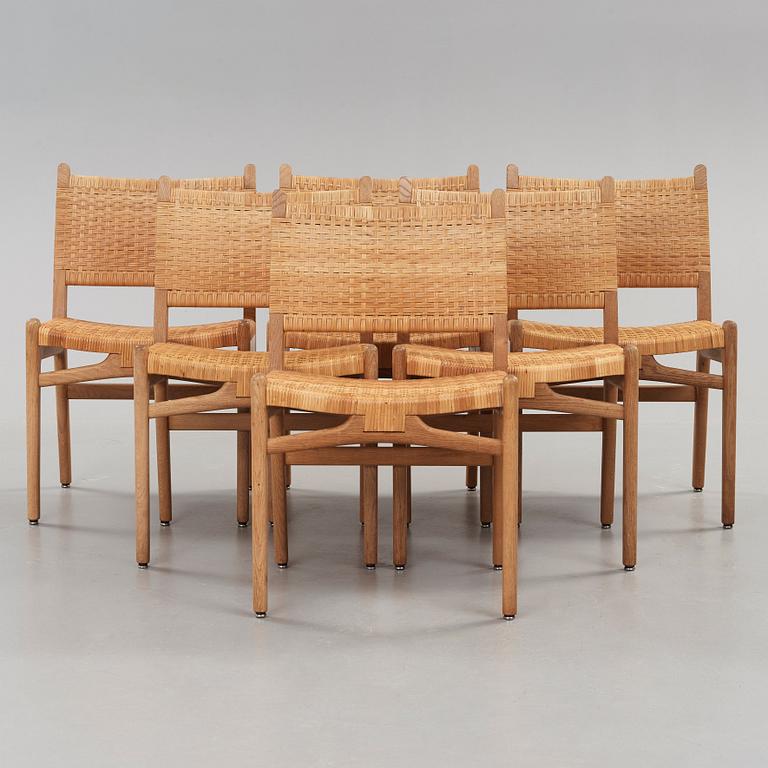 Hans J. Wegner, stolar, 6 st "CH-31", Carl Hansen, Odense, Danmark ca 1962.