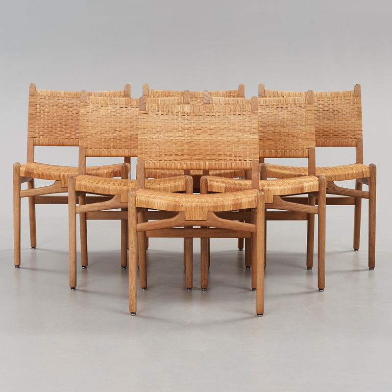 Hans J. Wegner, stolar, 6 st "CH-31", Carl Hansen, Odense, Danmark ca 1962.